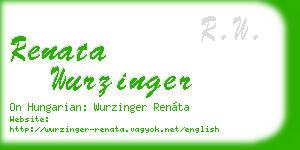 renata wurzinger business card